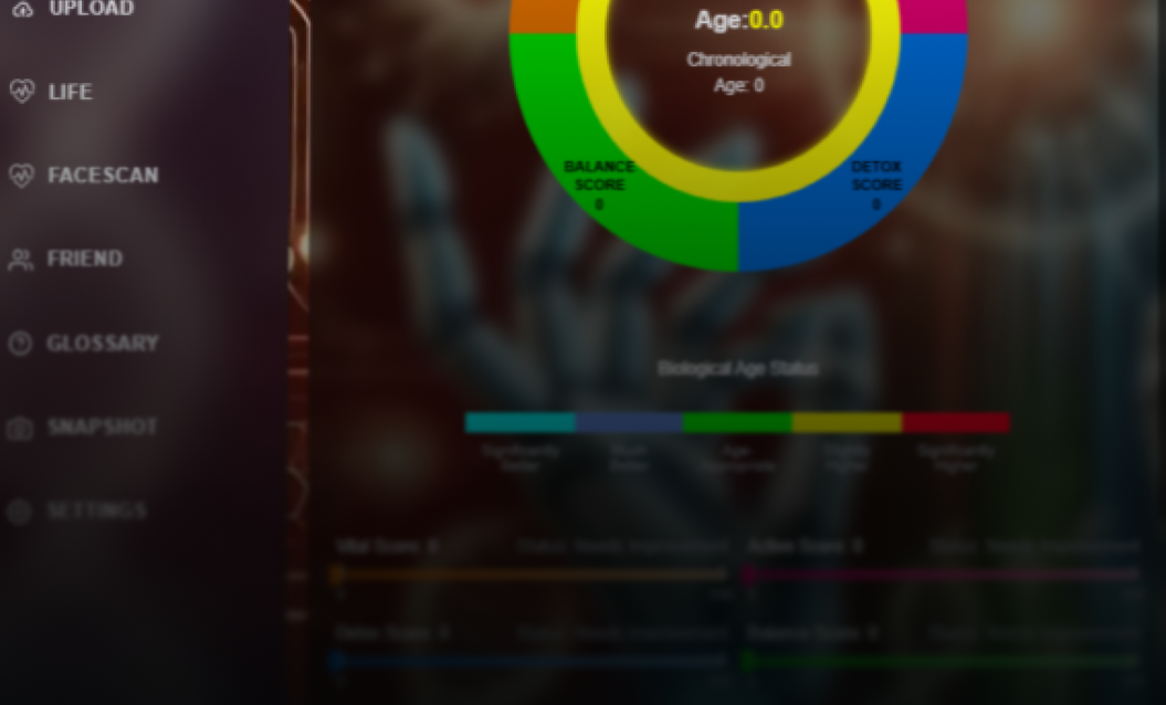 AIJAVAN health analytics platform dashboard showing biological age insights