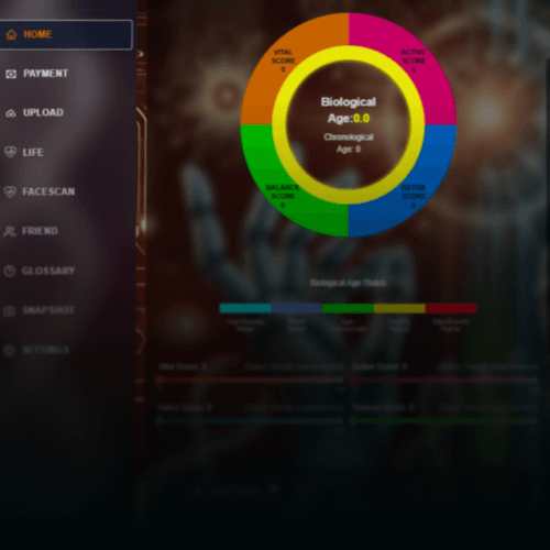 AIJAVAN health analytics platform dashboard showing biological age insights