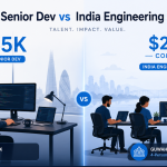 hiring developers in india vs uk cost London vs India software developer cost 2026 Senior software engineer salary London 2026