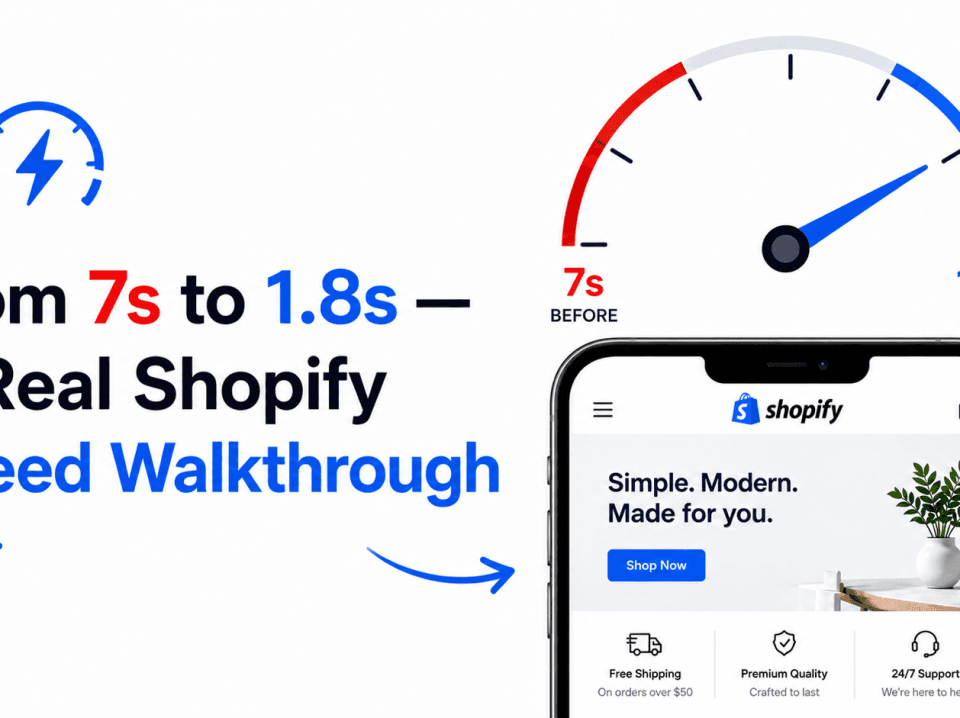 Shopify Speed Audit Walkthrough