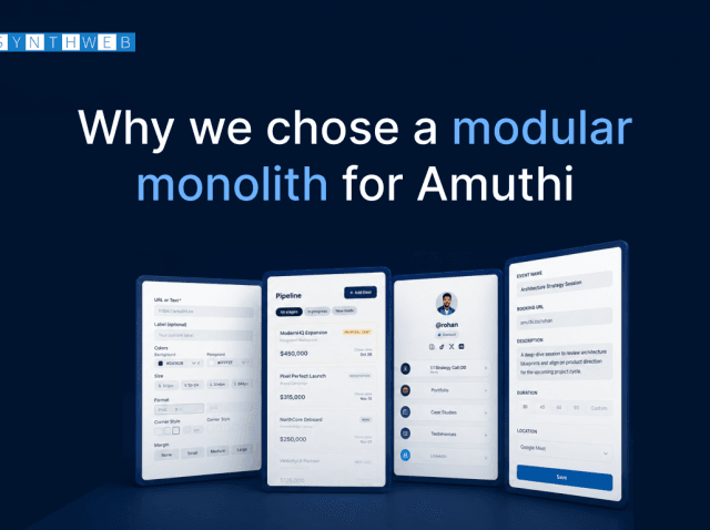 16(1) modular monolith startup architecture
