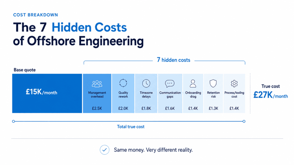hidden costs offshore engineering team