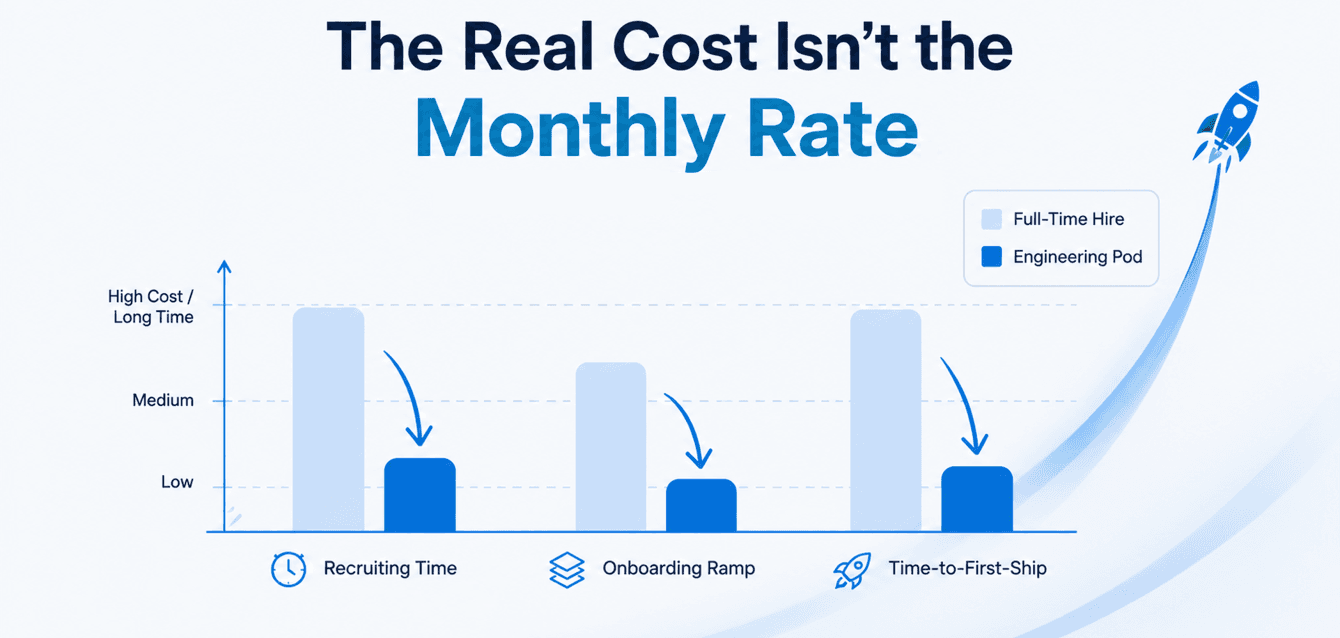5(1) engineering pod vs full time hire cost