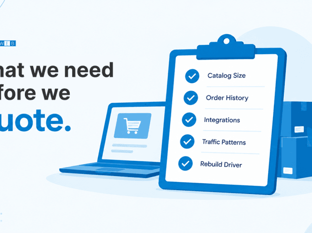 14(1) ecommerce rebuild agency questions